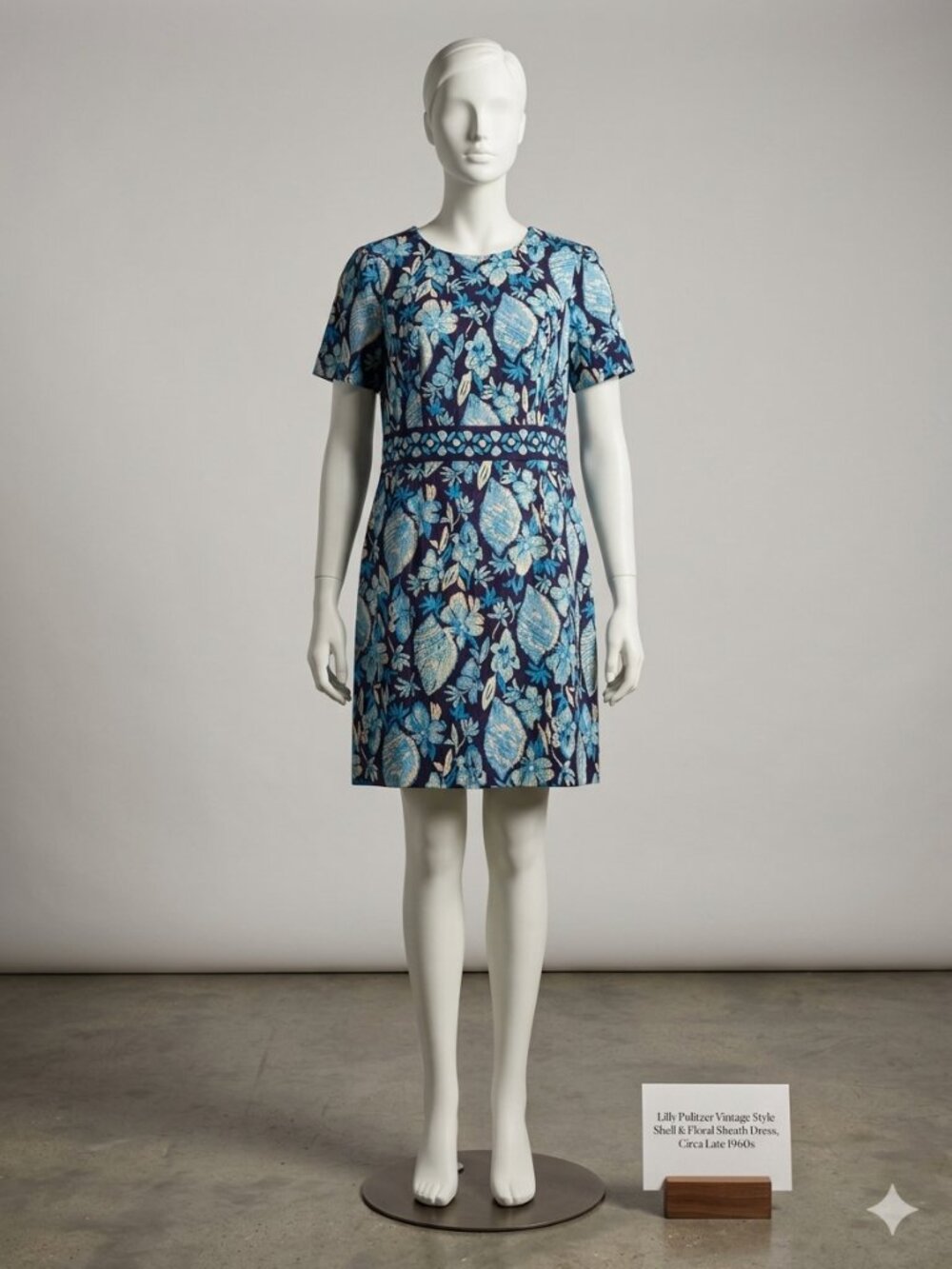 NEW with tags Lily Pulitzer Blue & White Sea Shell Coastal Dress Sz 0 NWTG Small